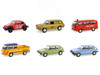 Club Vee Dub Series 19 Set of 6 pieces 1/64 Diecast Model Cars Greenlight 36100SET