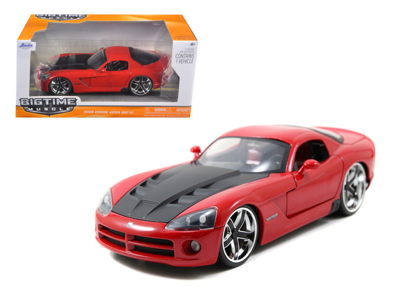 2008 Dodge Viper SRT10 Red 1/24 Diecast Car Model Jada 96805