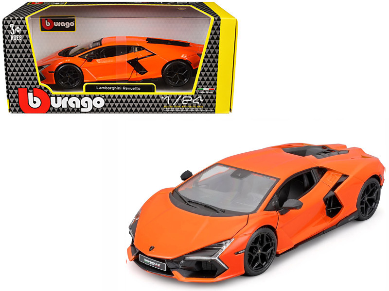Lamborghini Revuelto Orange Italian Design Series 1/24 Diecast Model Car Bburago 21106OR
