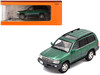 Toyota Land Cruiser 100 Green Metallic with Roof Rack 1/64 Diecast Model Car GCD KS-023-380
