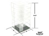 Showcase Large 24 Car Display Desktop Spinner with Mirror Back Mijo Exclusives for 1/64 Scale Models MJ19032MR