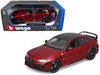 Alfa Romeo Giulia GTA Red Metallic with Carbon Top 1/18 Diecast Model Car Bburago 11048RD