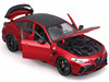 Alfa Romeo Giulia GTAm Red Metallic with Carbon Top 1/18 Diecast Model Car Bburago 11049RD