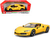 Ferrari 296 GTB Yellow Race Play Series 1/18 Diecast Model Car Bburago 16018YL