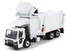 Mack LR Refuse Garbage Truck with McNeilus Meridian Front Loader White with Trash Bin 1/64 Diecast Model DCP/First Gear 60-1795