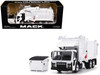 Mack LR Refuse Garbage Truck with McNeilus Meridian Front Loader White with Trash Bin 1/64 Diecast Model DCP/First Gear 60-1795