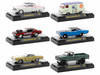 Auto Meets Set of 6 Cars IN DISPLAY CASES Release 80 Limited Edition 1/64 Diecast Model Cars M2 Machines 32600-80
