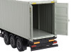 Mercedes Benz Actros with 40 Container UPS Europe Brown and Gray 1/64 Diecast Model Mini GT MGT00705