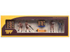 UPS Driver and Workers 7 Piece Figure Set for 1/64 scale models Mini GT MGTAC30