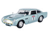 Aston Martin DB5 RHD Right Hand Drive #5 Light Blue Metallic GT Racing Series 1/24 Diecast Model Car Motormax 73789