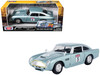 Aston Martin DB5 RHD Right Hand Drive #5 Light Blue Metallic GT Racing Series 1/24 Diecast Model Car Motormax 73789