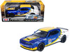 2018 Dodge Challenger SRT Hellcat Widebody #284 Blue Metallic and White with Yellow Graphics GT Racing Series 1/24 Diecast Model Car Motormax 73792