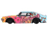 Nissan Skyline Kenmeri Liberty Walk RHD Right Hand Drive KUMA Light Blue and Yellow with Graphics Limited Edition 1/64 Diecast Model Car Mini GT MGT00698