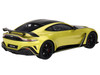 2022 Aston Martin V12 Vantage RHD Right Hand Drive Cosmopolitan Yellow with Black Hood and Top 1/18 Model Car Top Speed TS0453