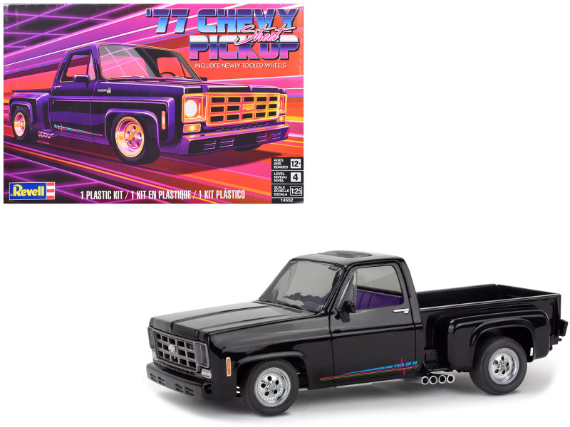 Level 4 Model Kit 1977 Chevrolet Street Pickup Truck 1/25 Scale Model Revell 14552