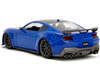 2024 Ford Mustang Dark Horse Blue Metallic with Black and Gray Stripes Bigtime Muscle Series 1/24 Diecast Model Car Jada 35276
