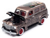 1950 Chevrolet 3100 Suburban Bronze Metallic with Black Hood Rat Fink Pop Culture 2024 Release 1 1/64 Diecast Model Car Johnny Lightning JLPC014-JLSP369