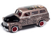 1950 Chevrolet 3100 Suburban Bronze Metallic with Black Hood Rat Fink Pop Culture 2024 Release 1 1/64 Diecast Model Car Johnny Lightning JLPC014-JLSP369