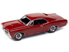 1966 Pontiac GTO Montero Red USPS United States Postal Service Pop Culture 2024 Release 1 1/64 Diecast Model Car Johnny Lightning JLPC014-JLSP372