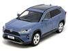 Toyota Rav4 Hybrid XLE Blue Metallic with Sunroof 1/24 Diecast Model Car H08666BL