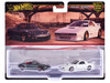 Mazda Mazdaspeed Miata Gray Metallic and Mazda RX7 FC Pandem White Car Culture Set of 2 Cars Diecast Model Cars Hot Wheels HRR75-956L
