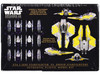 Skill 2 Model Kit ETA 2 Jedi Starfighter VS Droid Starfighters 4 Model Set Star Wars Episode III Revenge of the Sith 2005 Movie 1/48 Scale Model AMT AMT1436