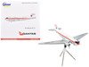 Douglas DC 3 Commercial Aircraft Qantas Airways VH EBU White with Red Stripes Gemini 200 Series 1/200 Diecast Model Airplane GeminiJets G2QFA553