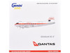 Douglas DC 3 Commercial Aircraft Qantas Airways VH EBU White with Red Stripes Gemini 200 Series 1/200 Diecast Model Airplane GeminiJets G2QFA553