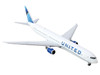 Boeing 767 400ER Commercial Aircraft United Airlines N76064 White with Blue Tail 1/400 Diecast Model Airplane GeminiJets GJ2152