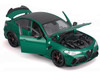 Alfa Romeo Giulia GTA Green Metallic with Carbon Top 1/18 Diecast Model Car Bburago 11048GRN