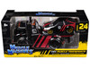 JDM Flatbed Truck #25 Black and Red and 1983 85 Toyota Trueno Sprinter AE86 #25 Black and Red Advan Livery Muscle Transports Series 1/64 Diecast Models Muscle Machines 11557RD