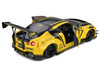 Nissan Skyline GT R R35 Liberty Walk Body Kit 2 0 RHD Right Hand Drive Yellow with Black Hood Top 1/18 Diecast Model Car Solido S1805809