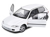 1991 Honda Civic EG6 RHD Right Hand Drive Frost White 1/18 Diecast Model Car Solido S1810401