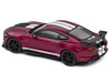 Shelby Mustang GT500 Fast Track Candy Purple with White Stripes 1/43 Diecast Model Car Solido S4311510