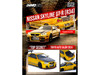 Nissan Skyline GT R R34 Top Secret RHD Right Hand Drive Gold Metallic with Carbon Hood and Trunk Tokyo Auto Salon 2024 Malaysia Diecast Expo 2024 1/64 Diecast Model Car Inno Models IN64-R34TS-MDX24
