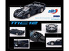 Maserati MC12 Stradale Blue Metallic with White Stripe 1/64 Diecast Model Car BBR BBRDIE6416