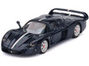 Maserati MC12 Stradale Blue Metallic with White Stripe 1/64 Diecast Model Car BBR BBRDIE6416