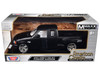 2001 Ford F 150 XLT Flareside Supercab Pickup Truck Matt Black with White Interior Maxx Design American Classics Series 1/24 Diecast Model Car Motormax 73284MX-MBK
