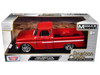 1966 Chevrolet C10 Fleetside Pickup Truck Red Maxx Design American Classics Series 1/24 Diecast Model Car Motormax 73355MX-R