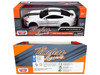 2018 Ford Mustang GT 5 0 White with Black Stripes Timeless Legends Series 1/24 Diecast Model Car Motormax 79352TC-WBK