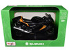 2022 Suzuki Hayabusa Black Metallic 1/12 Diecast Motorcycle Model Maisto 32724