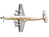 Lockheed L 1649A Starliner Commercial Aircraft Alaska Airlines Golden Nugget Service N7316C White and Gold with Red Stripes 1/200 Diecast Model Airplane Herpa HE573023