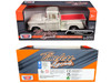 1955 Chevrolet 3100 Stepside Pickup Truck Cream with White Interior Timeless Legends Series 1/24 Diecast Model Car Motormax 73236CRM