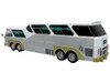 Sultana TM 44 18 SP Panoramico Coach Bus White with Silver Sides The Bus & Motorcoach Collection 1/43 Diecast Model Iconic Replicas 43-0497