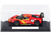Ferrari 296 GT3 #71 Red Francorchamps Motors 2022 Racing Series with Display Case 1/43 Diecast Model Car Bburago 36313