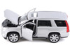 2017 Cadillac Escalade with Sunroof Silver Metallic 1/24-1/27 Diecast Model Car Welly 24084SIL