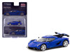 Koenigsegg Jesko Attack Blue Metallic Global64 Series 1/64 Diecast Model Tarmac Works T64G-TL052-BL