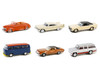 Vintage Ad Cars Set of 6 pieces Series 10 1/64 Diecast Model Cars Greenlight 39140SET