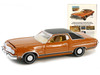 1973 Ford Gran Torino Copper Metallic with Black Vinyl Top Vintage Ad Cars Series 10 1/64 Diecast Model Car Greenlight 39140E