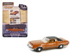 1973 Ford Gran Torino Copper Metallic with Black Vinyl Top Vintage Ad Cars Series 10 1/64 Diecast Model Car Greenlight 39140E